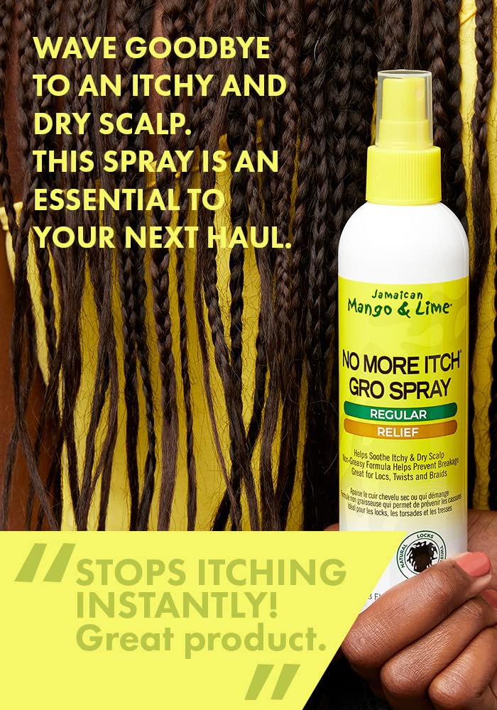Jamaican Mango & Lime No More Itch GRO Spray (Regular Relief) 8oz