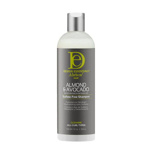 Design Essentials Almond & Avocado Moisturizing & Detangling Sulfate-Free Shampoo 12oz