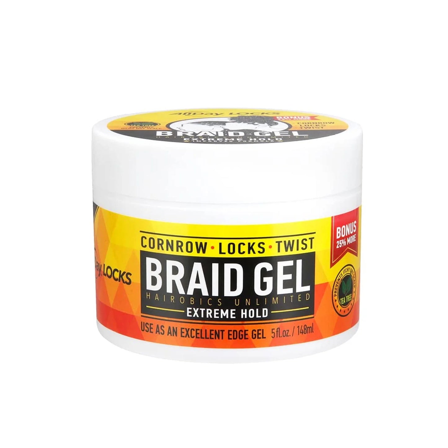Allday Locks Braid Gel Extreme Hold 5oz, 10oz
