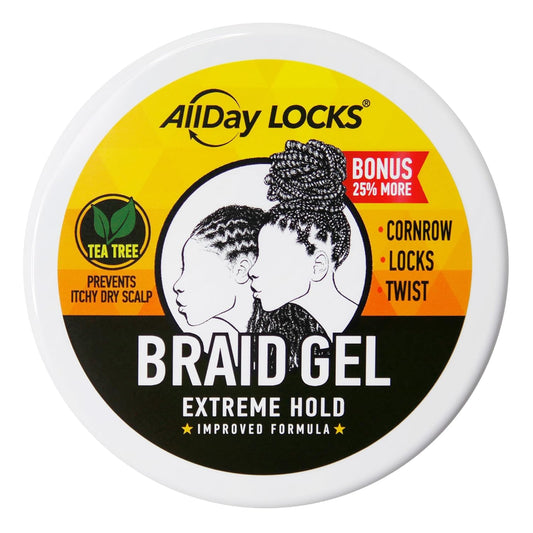 Allday Locks Braid Gel Extreme Hold 5oz, 10oz