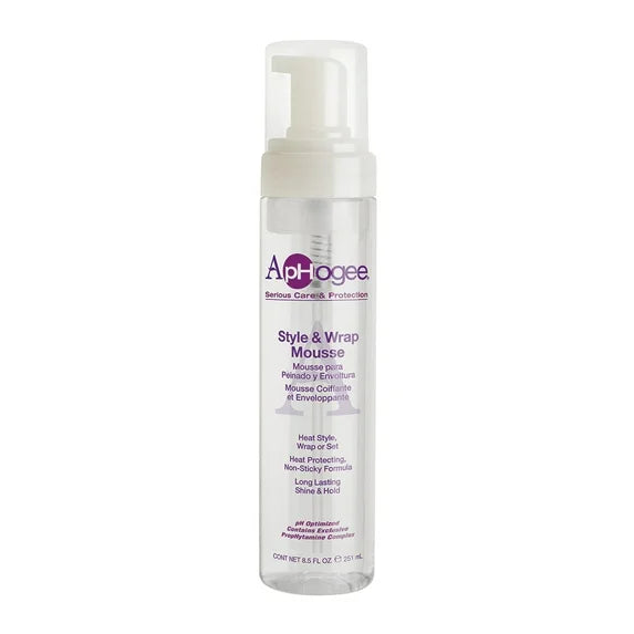 Aphogee Style & Wrap Mousse 8.5oz
