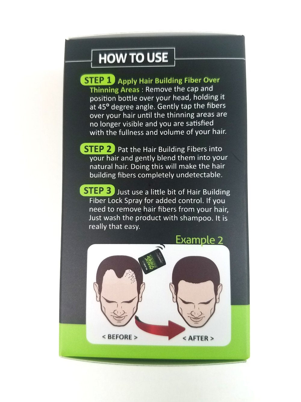 BLACK ICE Magic Fiber Hair Building Fibers 0.97 oz (2 Colors)