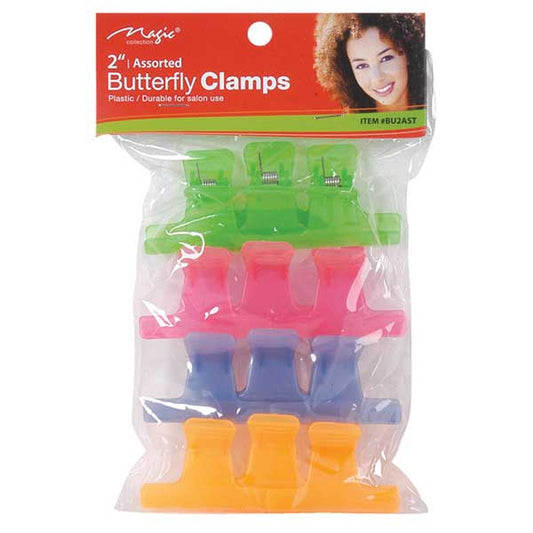 Magic Collection 2" Assorted Butterfly Clamps