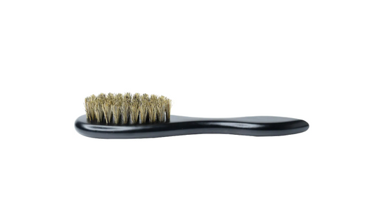BLACK ICE Premium 100% Horse Tail Hair Beard Handle Brush - Hard