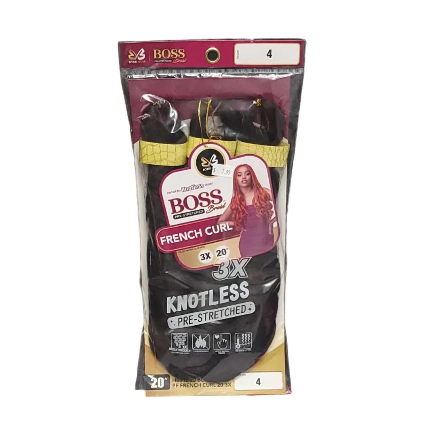 Bobbi Boss Pre Stretched Braid French Curl 3X 20"