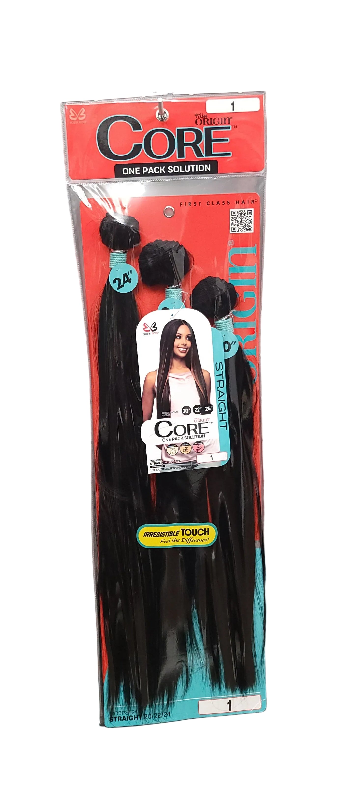 Bobbi Boss Miss Origin CORE 3 Bundles 1 Pack Synthetic Weave 20" 22" 24" Straight