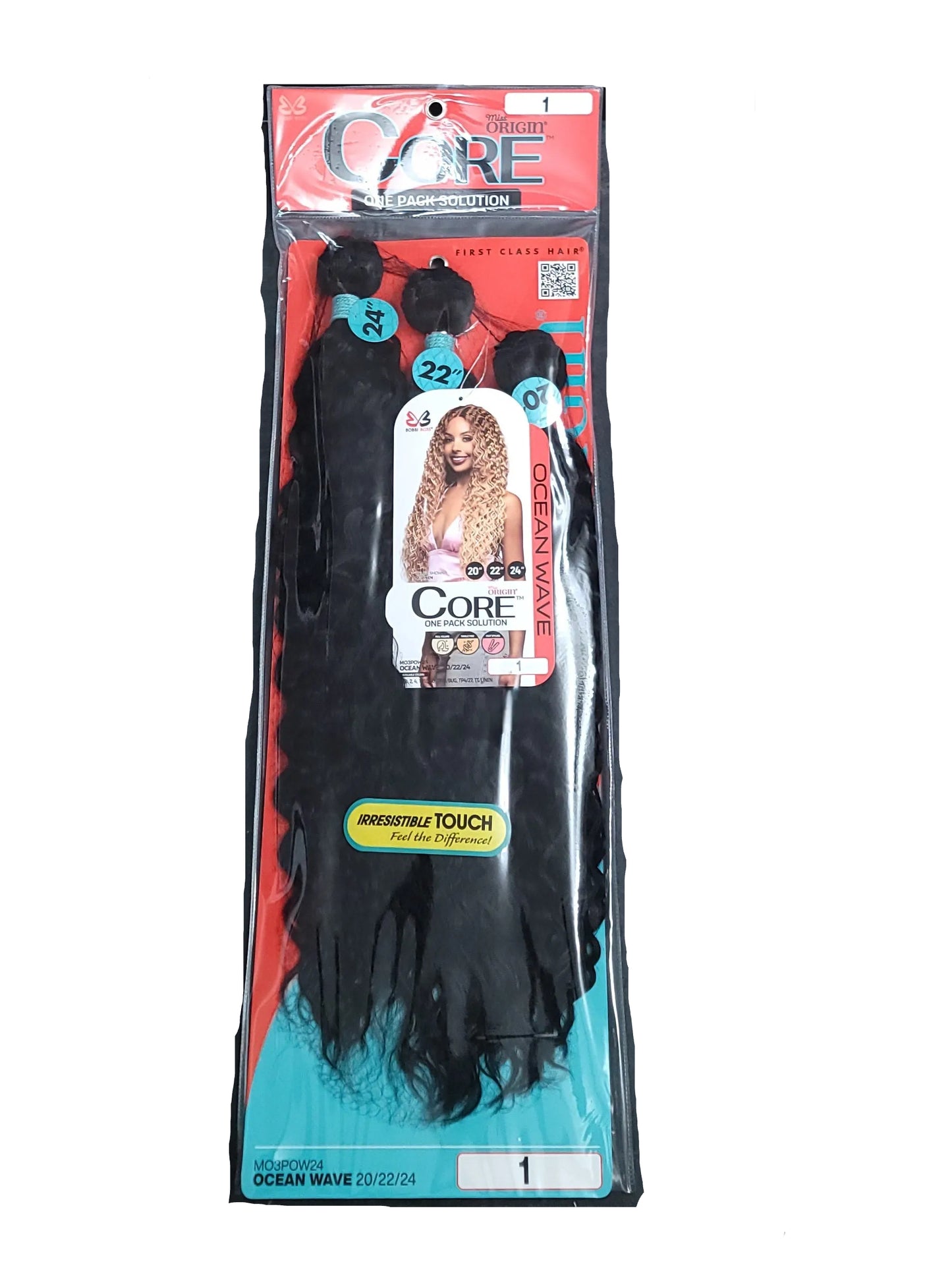 Bobbi Boss Miss Origin CORE 3 Bundles 1 Pack Synthetic Weave 20" 22" 24" Ocean Wave