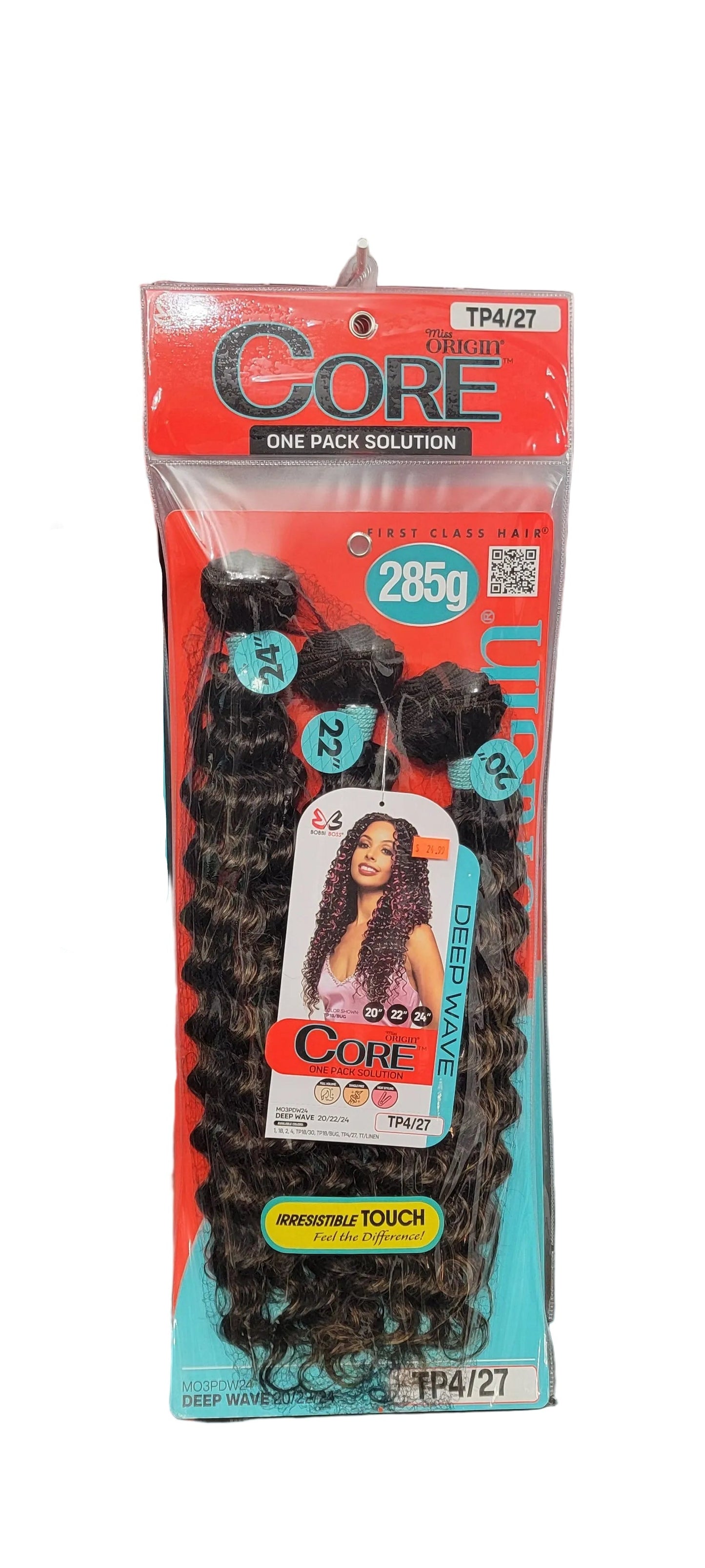 Bobbi Boss Miss Origin CORE 3 Bundles 1 Pack Synthetic Weave 20" 22" 24" Deep Wave