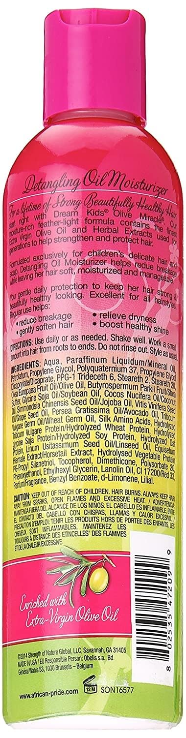 African Pride Dream Kids Anti-Breakage Detangling Oil Moisturizer 8oz