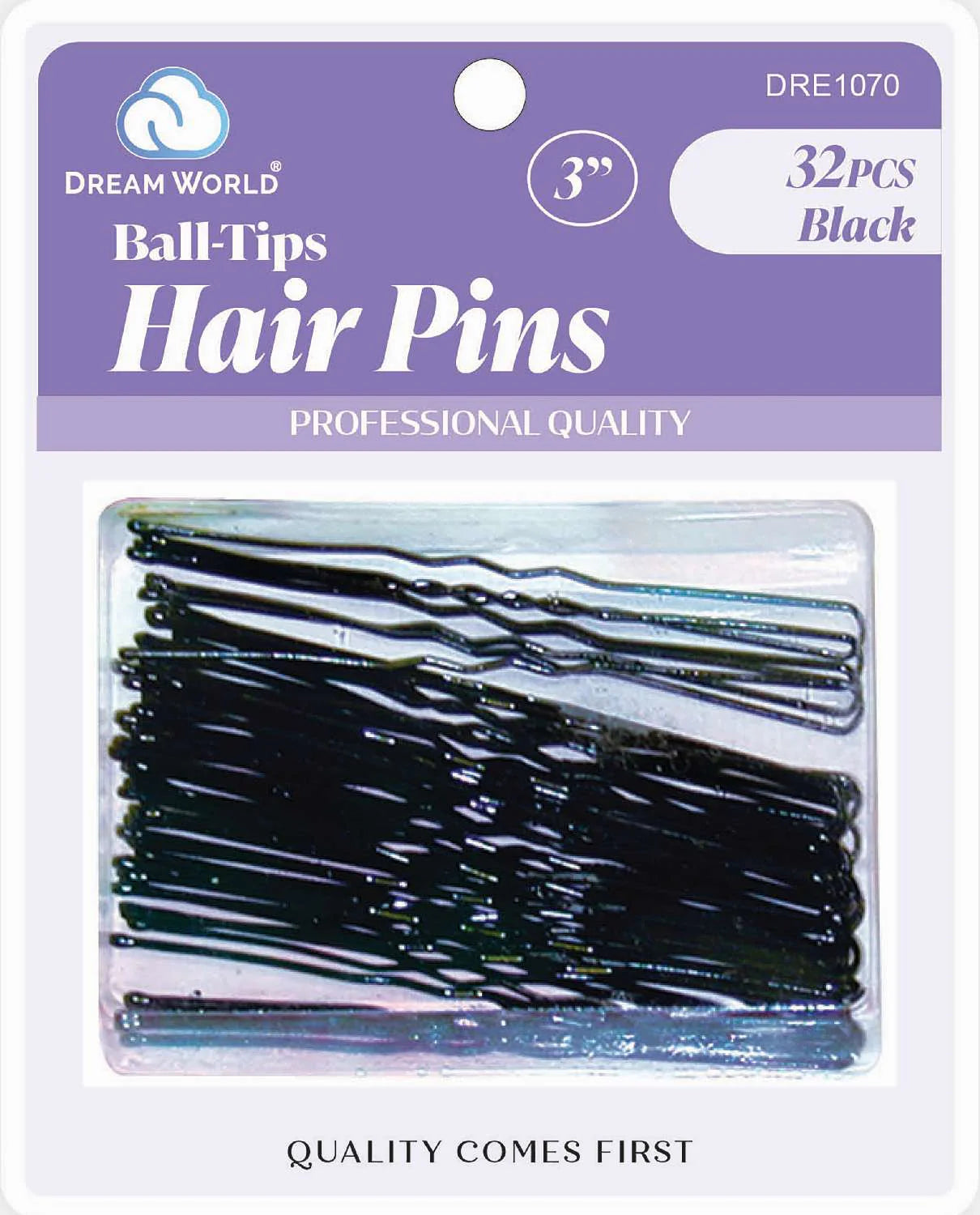 Dream World Ball-Tips Hair Pins 3" 32pcs