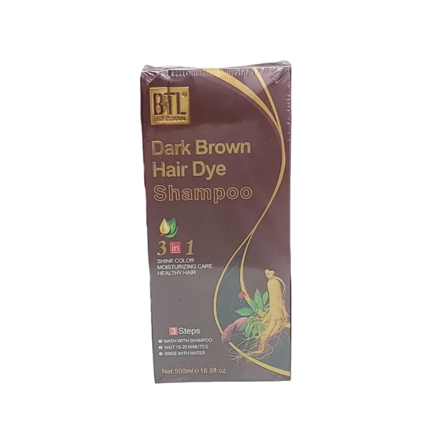 Btl Professional Dark Brown Hair Dye Shampoo 16.9oz