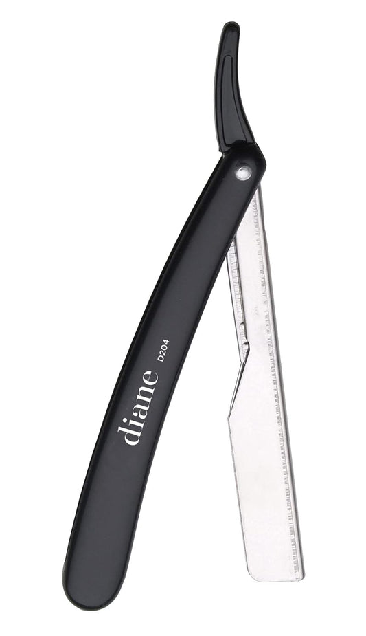 Diane Classic Straight Razor Included 2 Blades - Black #D204