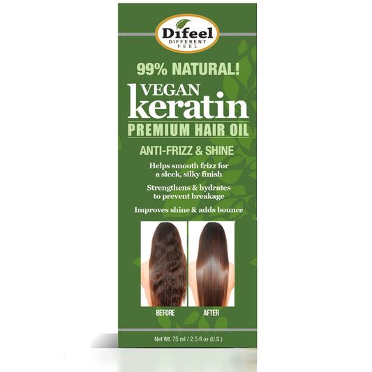 Difeel Vegan Keratin Hair Oil 2.5 fl oz