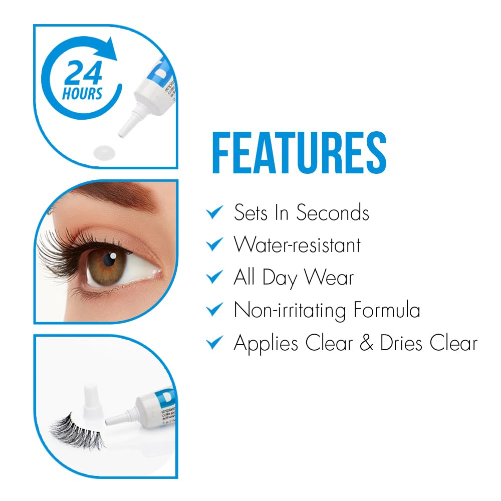 DUO Striplash Adhesive, White/Clear 0.25oz