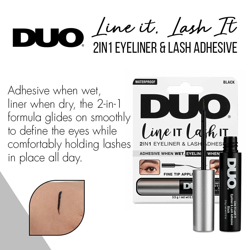 DUO Line It Lash It Black Lash Adhesive Eyeliner 0.12oz