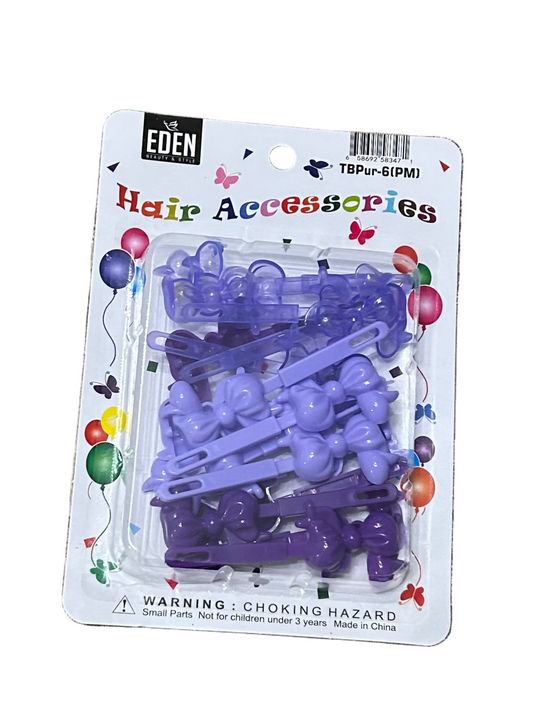 Eden Purple Barrettes
