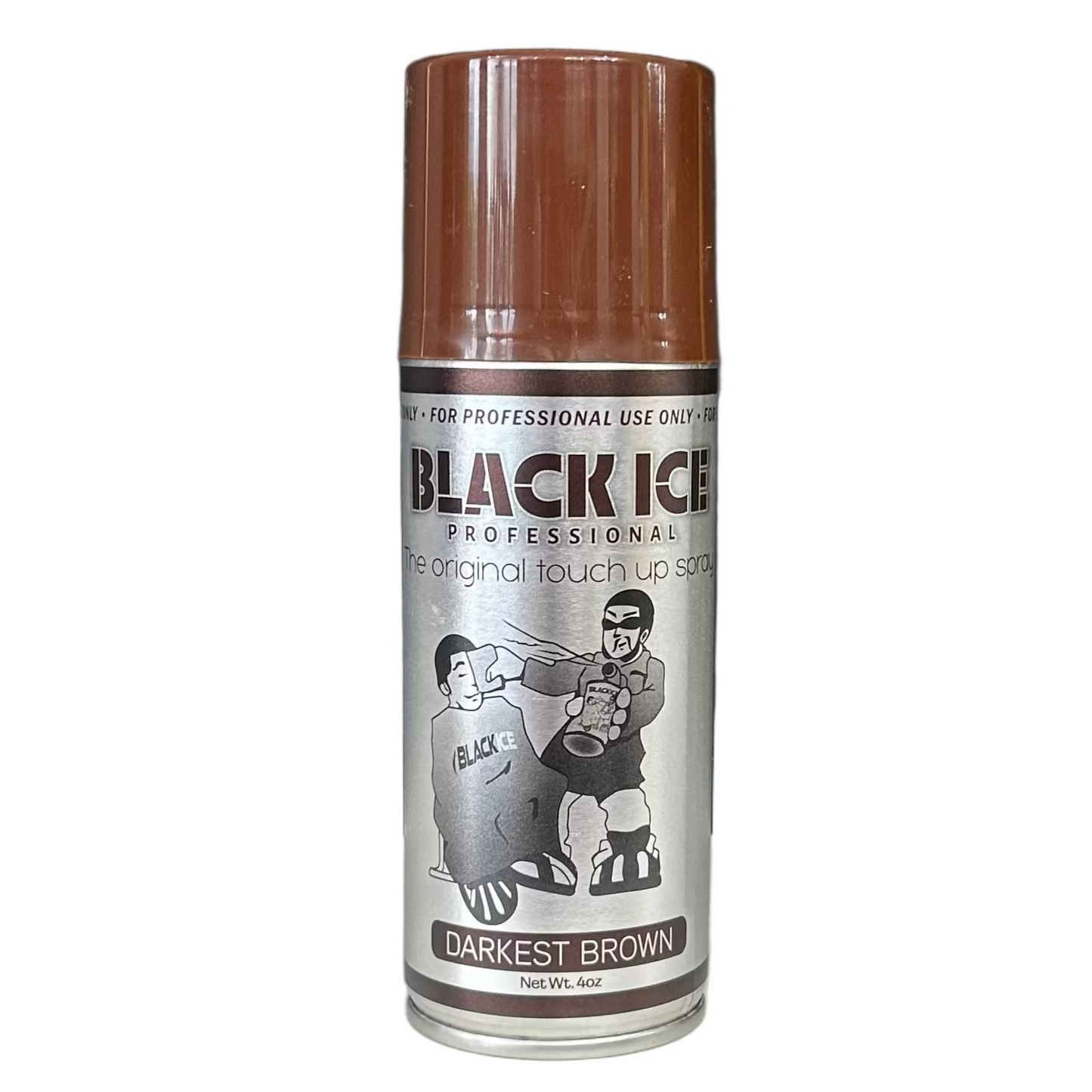 BLACK ICE Original Touch Up Barber Spray - Darkest Brown 4oz