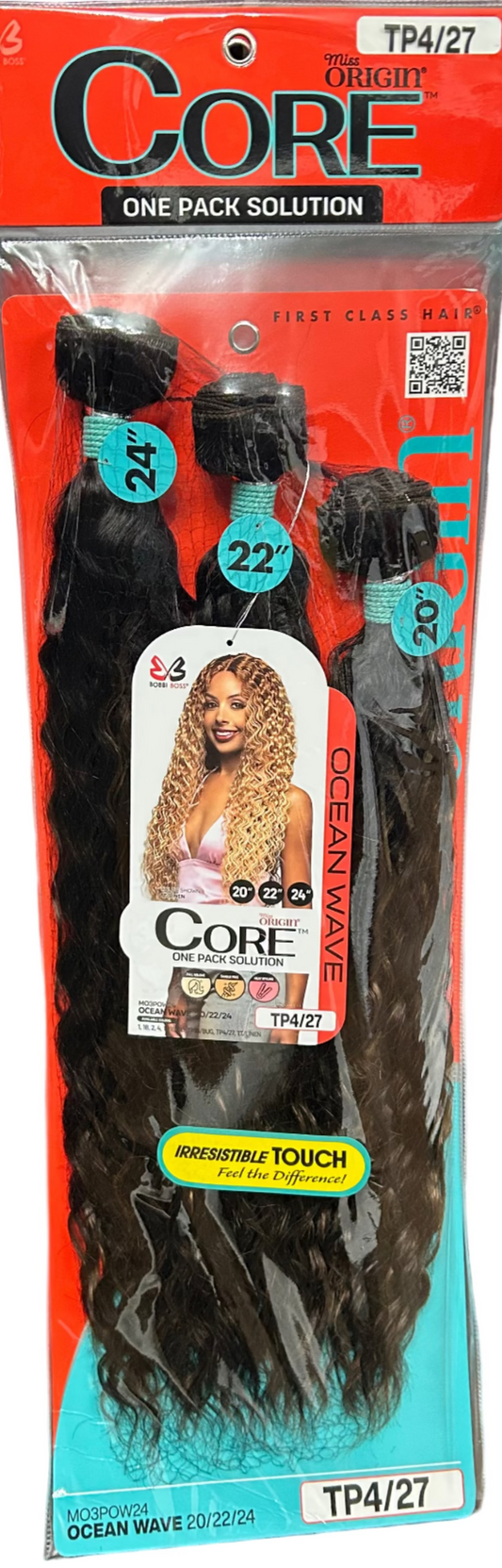 Bobbi Boss Miss Origin CORE 3 Bundles 1 Pack Synthetic Weave 20" 22" 24" Ocean Wave