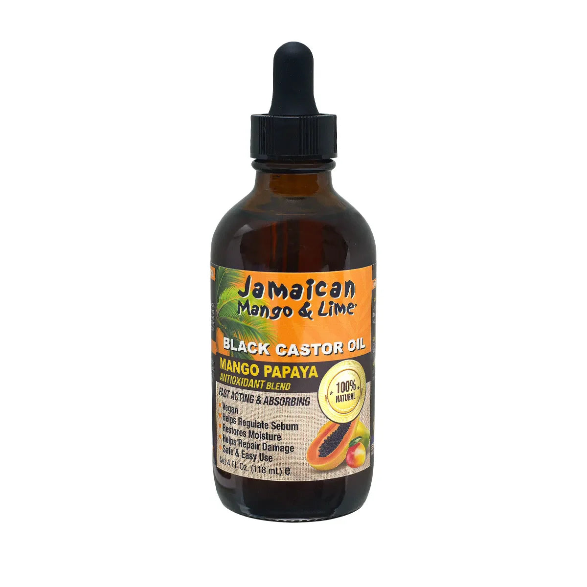 Jamaican Mango & Lime Black Castor Oil Mango Papaya 4oz