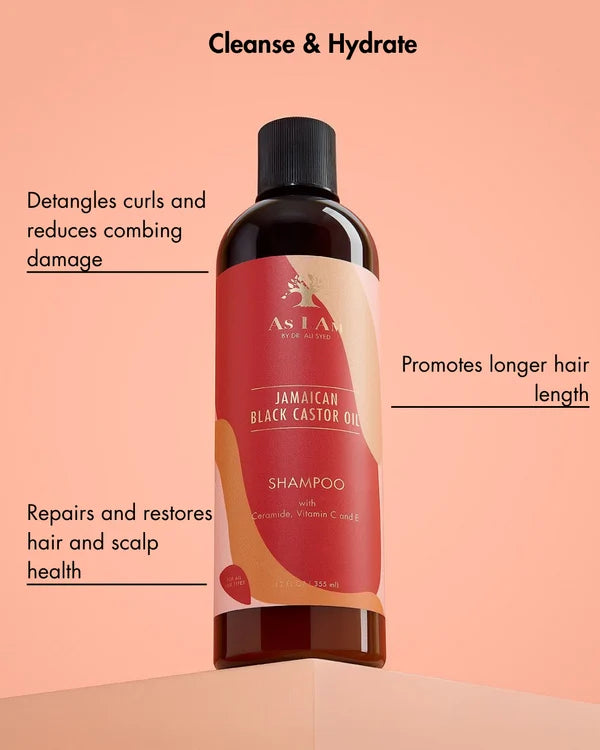 As I Am Jamaican Black Castor Oil Shampoo 12oz