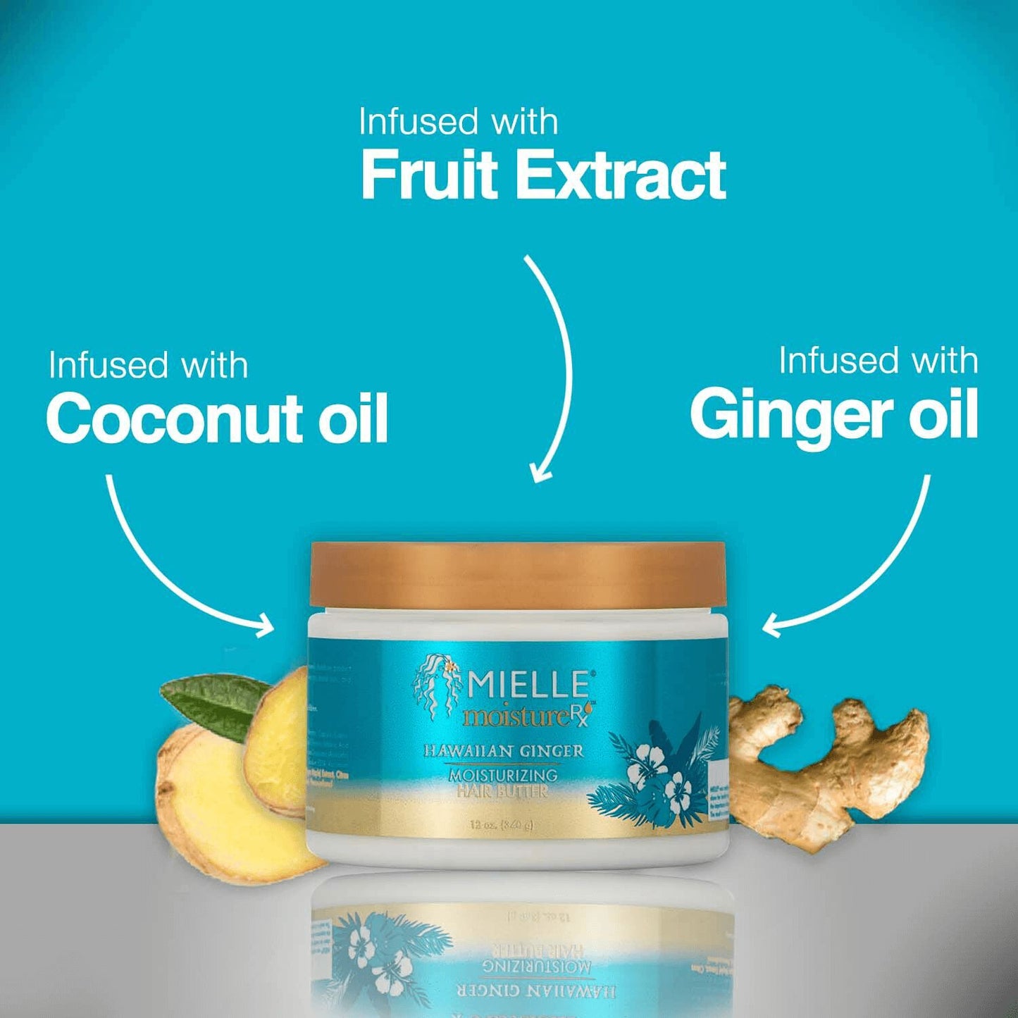 Mielle Moisture RX Hawaiian Ginger Moisturizing Hair Butter 12oz