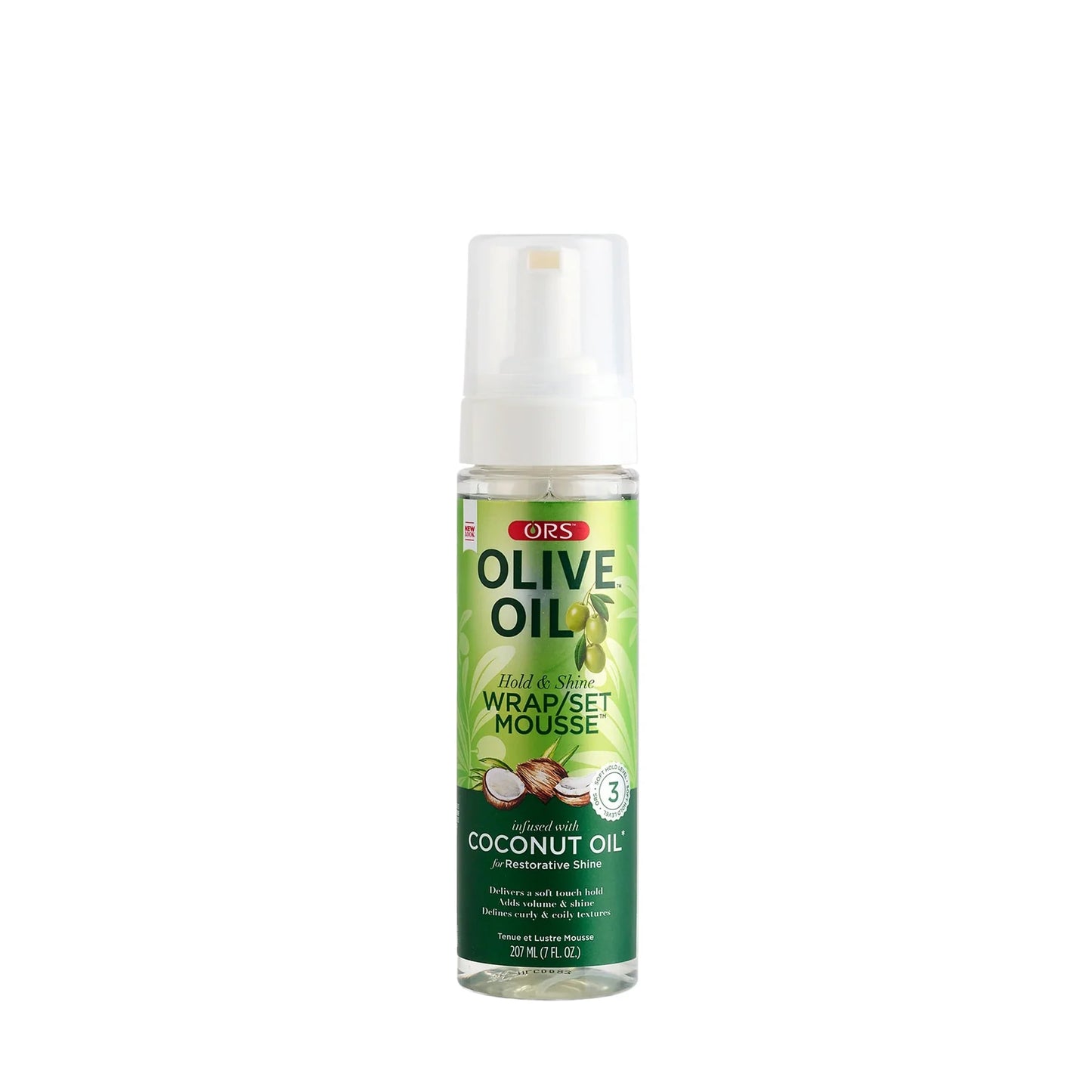 ORS Olive Oil Hold & Shine Wrap/Set Mousse 7oz
