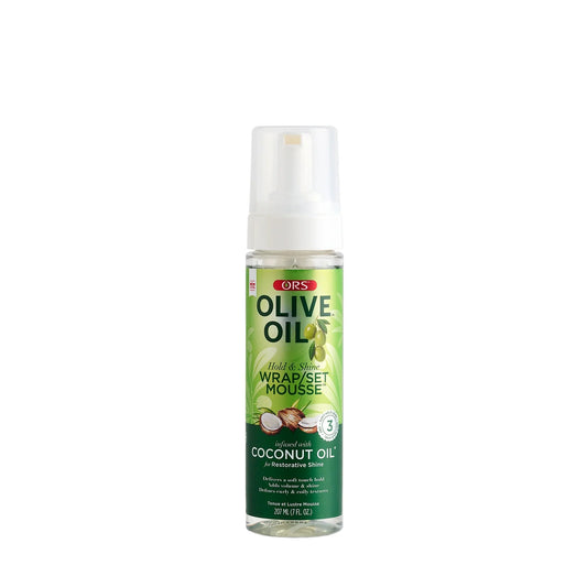 ORS Olive Oil Hold & Shine Wrap/Set Mousse 7oz