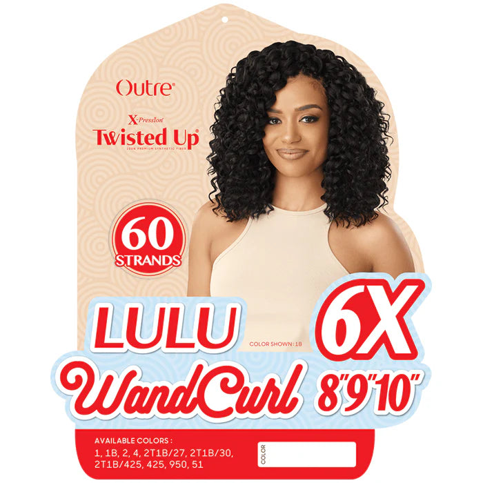 Outre X-Pression Twisted Up LULU WANDCURL 8" 9" 10" 6X