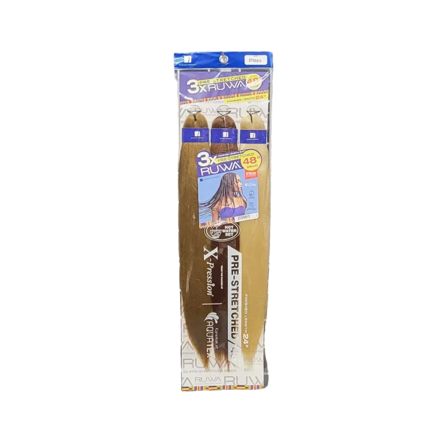 Sensationnel 3X Ruwa Pre-Stretched Braid 48in