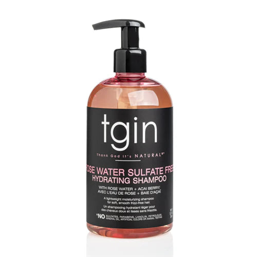 TGIN Rose Water Sulfate Free Hydrating Shampoo 13 oz