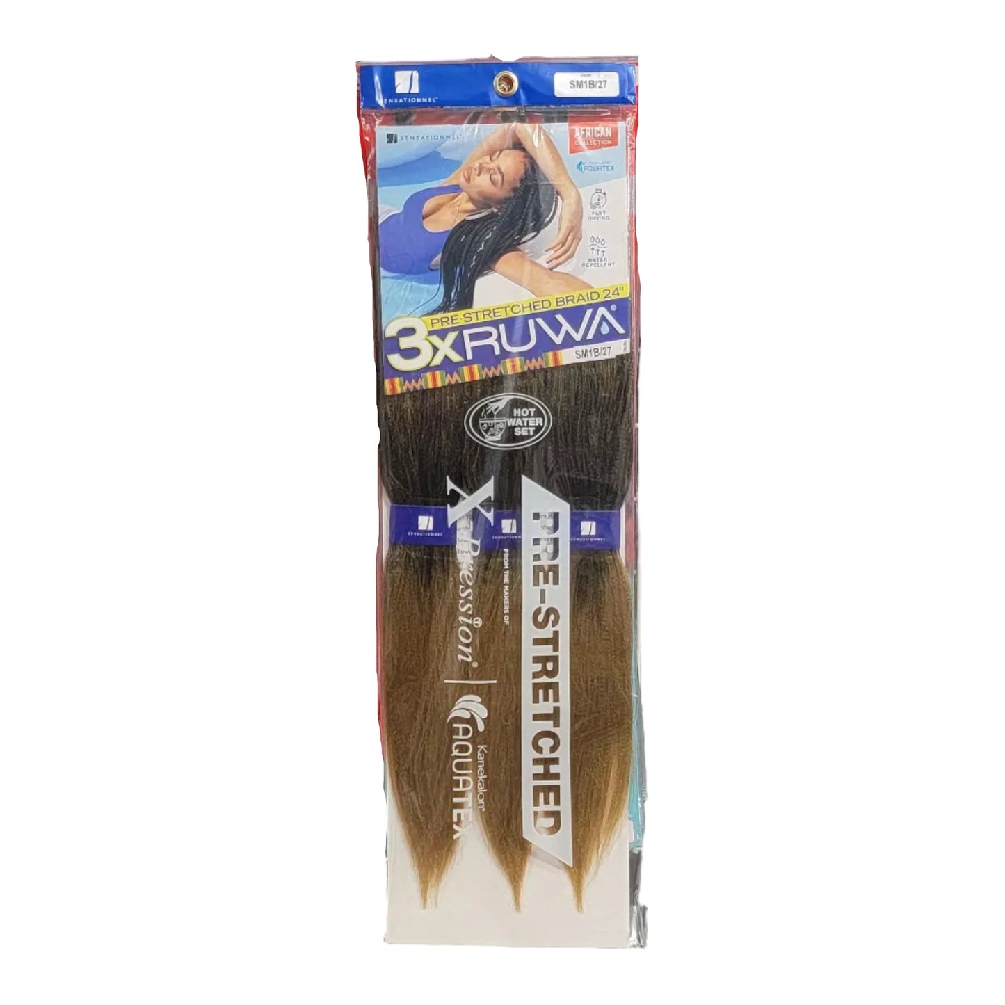 Sensationnel 3X Ruwa Pre-Stretched Braid 24"