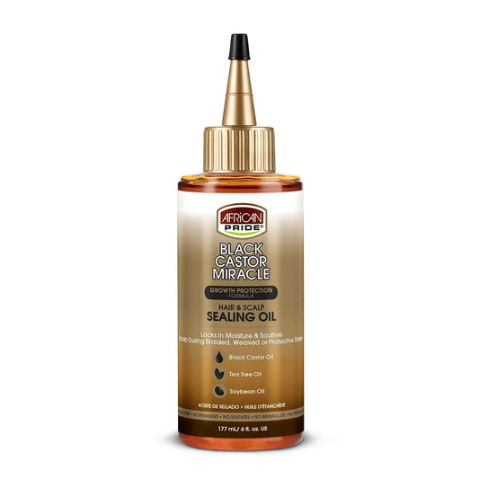 African Pride Black Castor Miracle Hair & Scalp Sealing Oil 6oz