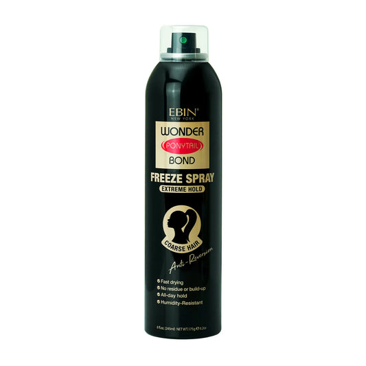 EBIN Wonder Ponytail Bond Freeze Spray Extreme Hold 8oz