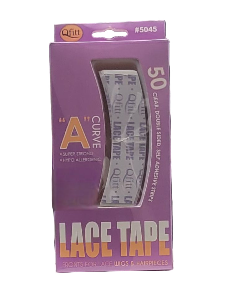 Qfitt #5045 "A" Curve  Clear Double Sided Lace Tape 50ct