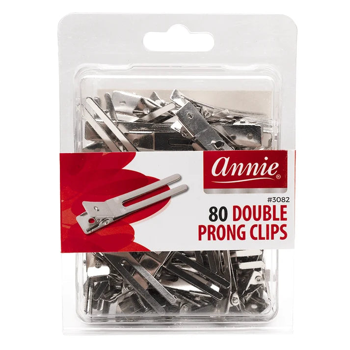 Annie 80ct Double Prong Clips #3082