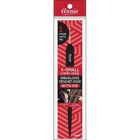 Annie Dreadlocks Crotchet Needle, 31 Hook (0.5mm) With Pik