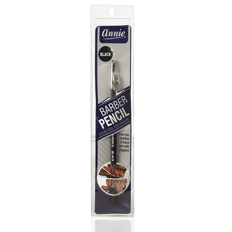 Annie Barber Pencil w/Sharpener - Black
