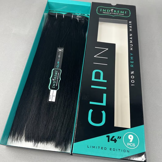 Bobbi Boss INDIREMI 9pc Clip-In Straight 14"