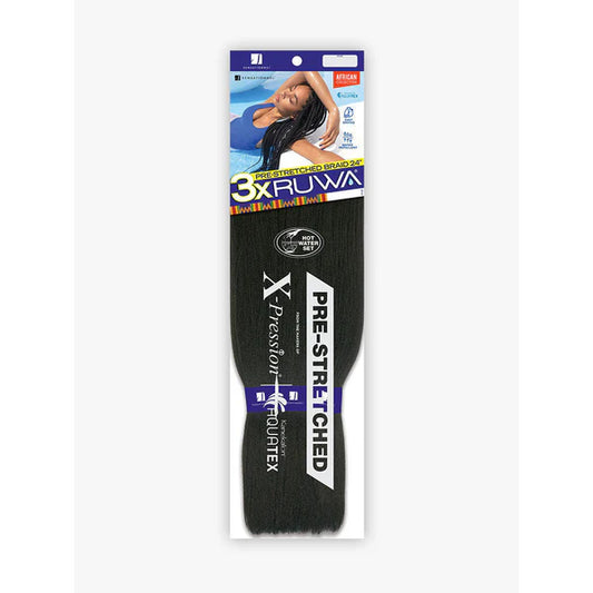 Sensationnel 3X Ruwa Pre-Stretched Braid 24in Color: 1